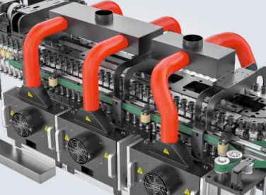 High speed blow molding machine