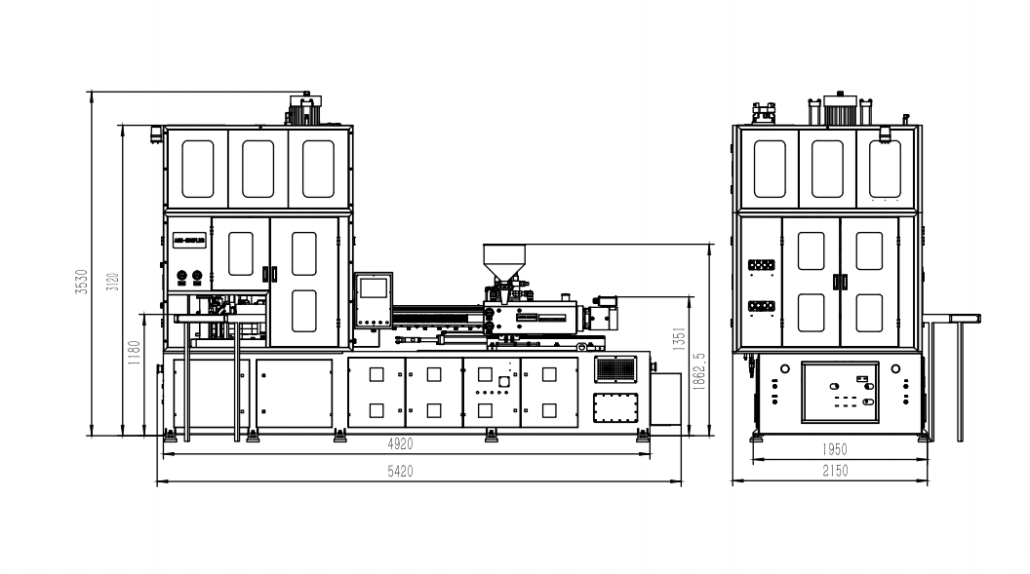 one step injection blow molding machine-AOK-500-75T-2
